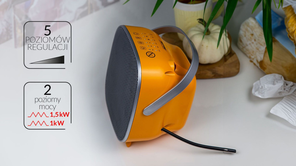5 poziomów regulacji temperatury