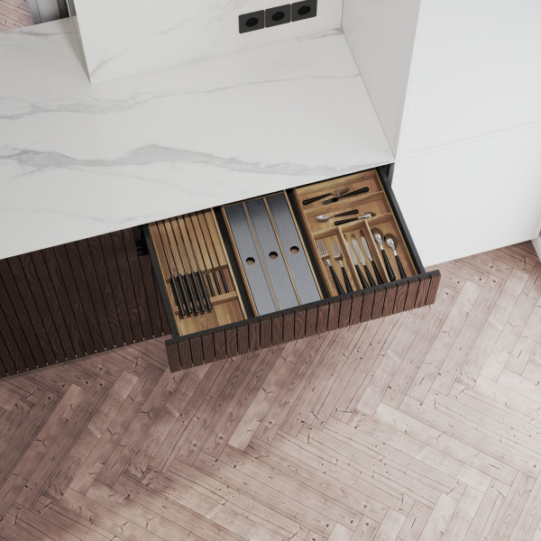 Szuflady Ultra Box REJS WKŁADY DREWNIANE