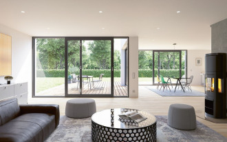 Drzwi tarasowe SLIDE marki Abakus Okna