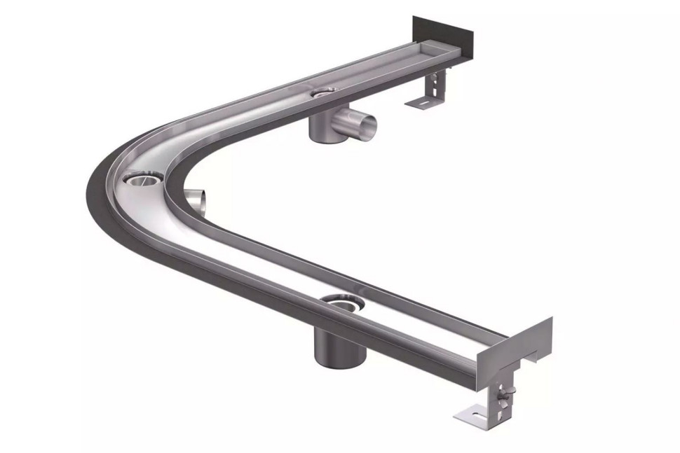 Odpływ liniowy w formie łuku