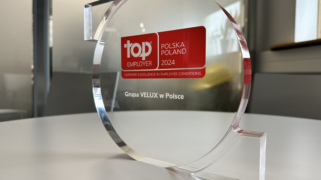 Grupa VELUX ponownie otrzymała prestiżowy tytuł Top Employer 2024