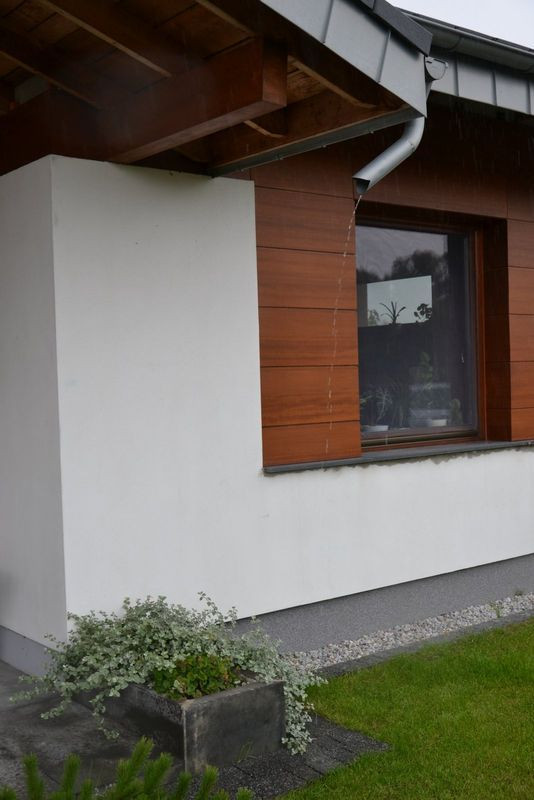 Nad głównym wejściem do budynku zamontowano rzygacz