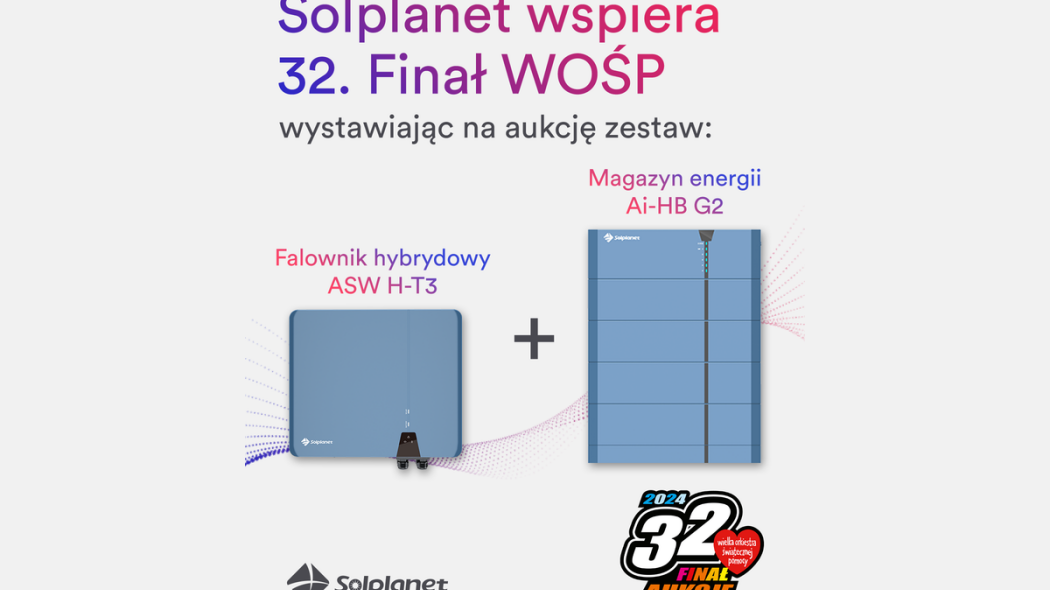 Solplanet gra z WOŚP! Falownik i magazyn energii do wylicytowania na aukcji