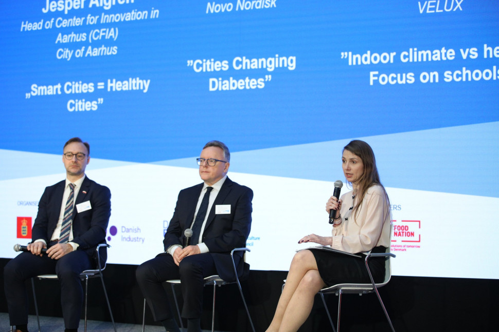 Aleksandra Stępniak, Public Affairs Manager w VELUX Polska podczas Debaty Miejskiej.