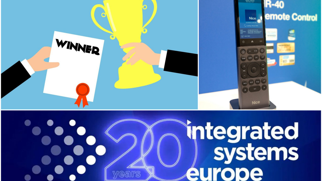 Nice triumfuje na ISE 2024! Trzy prestiżowe nagrody Top New Technology Awards dla inteligentnych rozwiązań automatyki domowej!