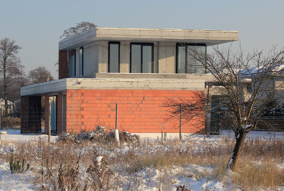 Nowoczesny dom z płaskim dachem