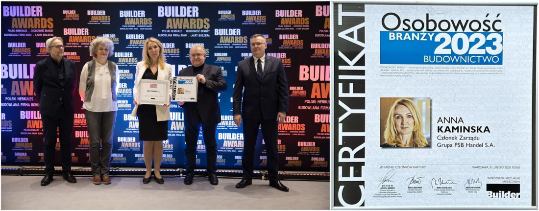 Grupa PSB wyróżniona nagrodami Budowlana Firma Roku oraz Osobowość Branży
