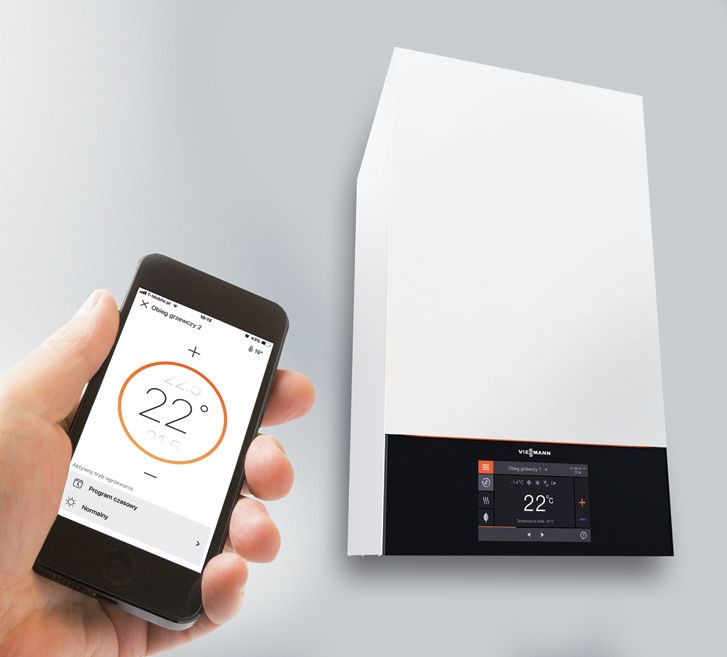 Kocioł sterowany aplikacją