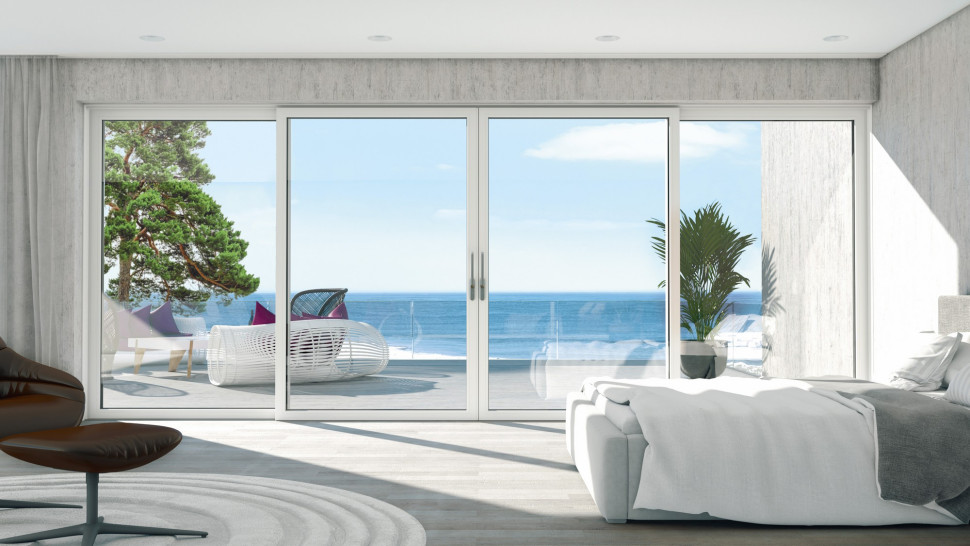 Drzwi podnoszono-przesuwne Schüco LivIngSlide Panorama fot. Schüco