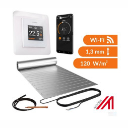 Zestaw mata grzewcza pod panele Etherma LT 0,5 m2 120W/m2 z termostatem eTouch Pro WiFi, białym