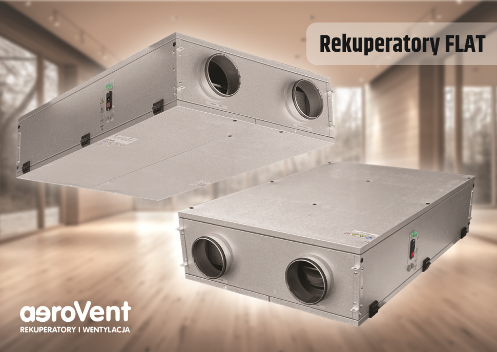 Rekuperatory aeroVent: Flat