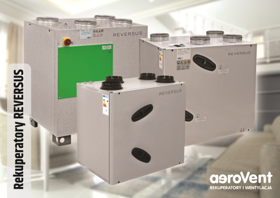 Rekuperatory aeroVent: Reversus