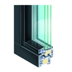 Okna Kömmerling 76 MD AluClip Pro