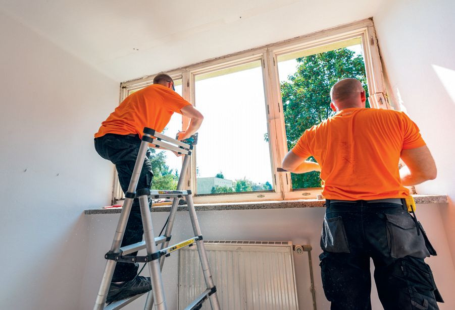 Demontaż okna fasadowego