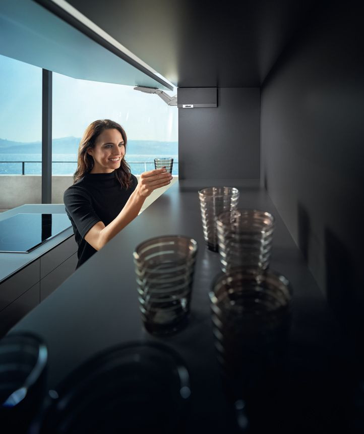 Szafka kuchenna, front otwierany do góry