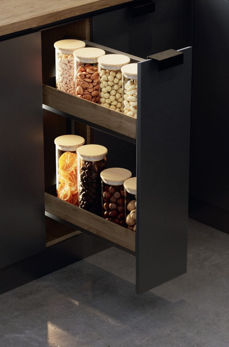 Montaż wąskiego cargo to dobry sposób na maksymalne wykorzystanie przestrzeni w kuchni