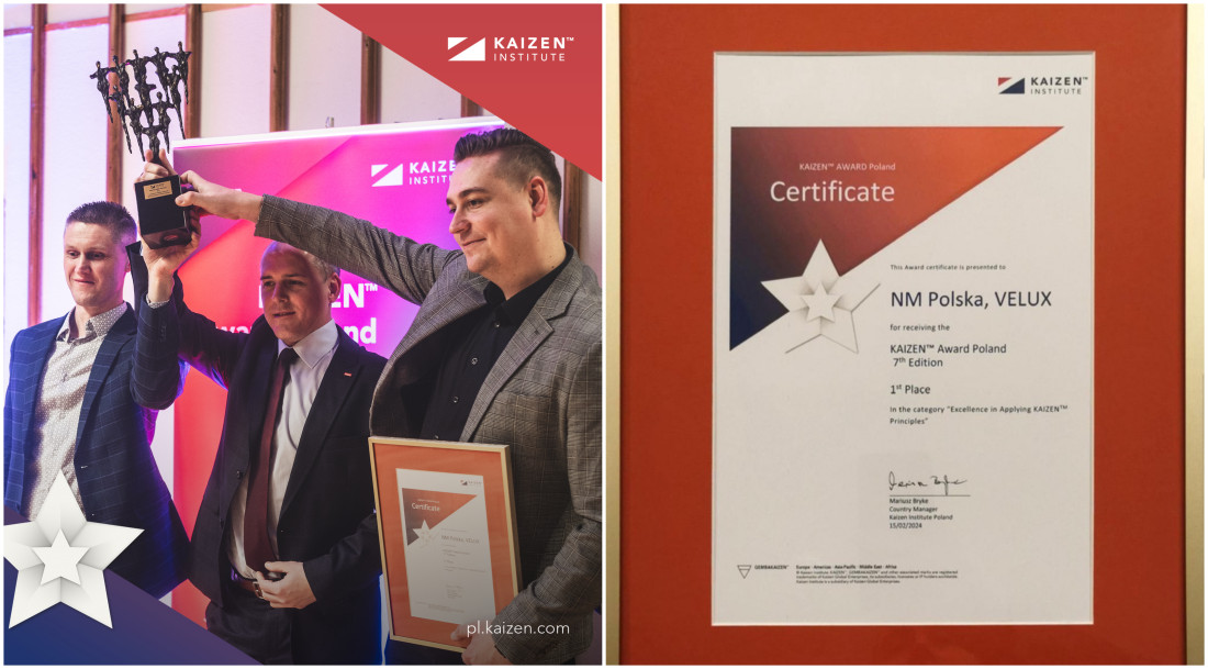 Namysłowska fabryka VELUX triumfuje w konkursie KAIZEN™ Award Poland 2023!