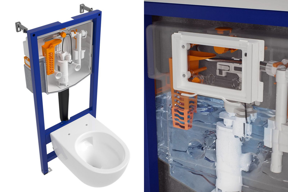 Rozwiązanie FRESH SYSTEM to praktyczny koszyczek na tabletki odświeżające, dyskretnie umieszczony wewnątrz zbiornika na wodę