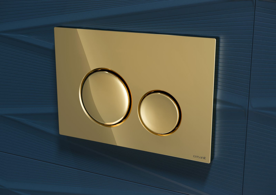 Przycisk to nie tylko element wyposażenia systemu spłukującego, to również detal dekoracyjny podkreślający charakter łazienki