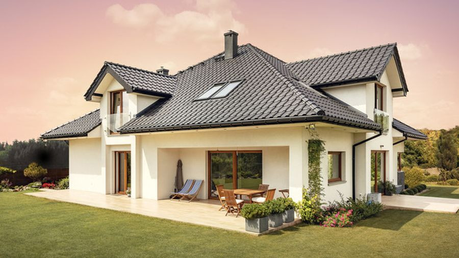 Dachówka ceramiczna Braas Rubin 9V, kolor łupkowy