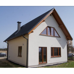 Przepiękny dom DOMIKON o powierzchni 128 m2 z dwuspadowym dachem
