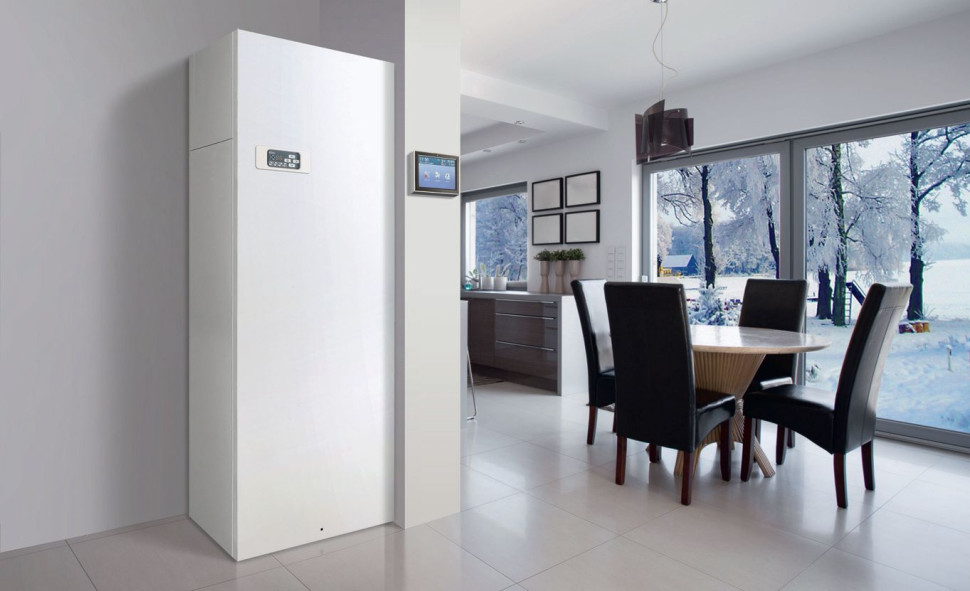 Kocioł elektryczny stojący dwufunkcyjny z wbudowanym zasobnikiem c.w.u.