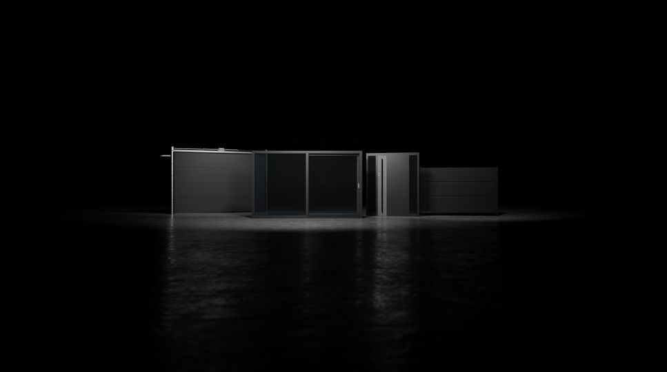 Czarny komplet stolarki w systemie Home Inclusive™