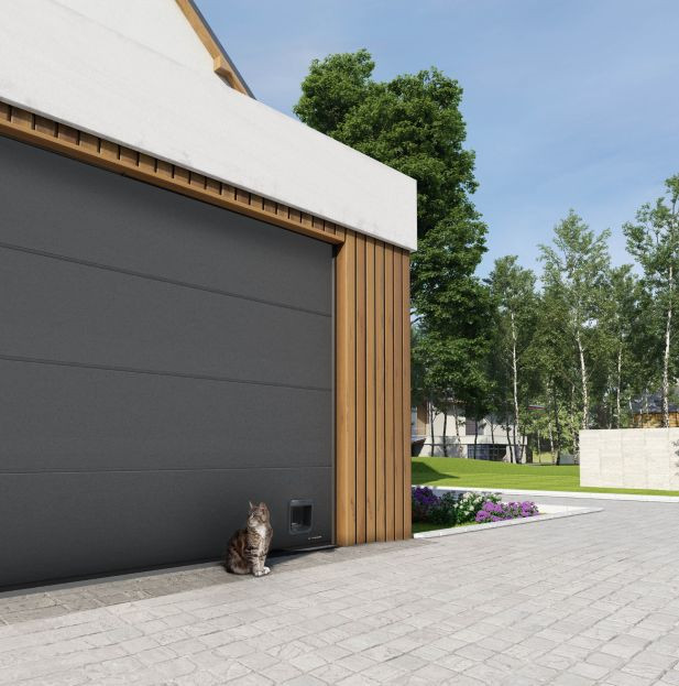 Drzwiczki dla zwierząt w bramach UniPro.