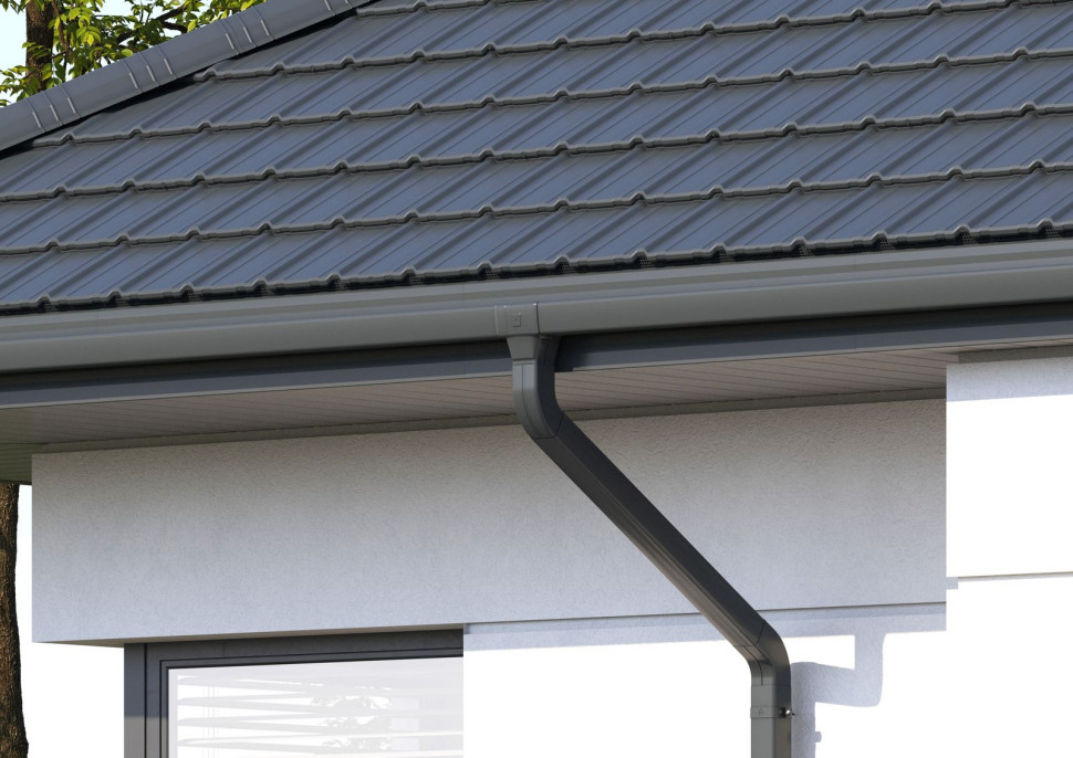 Flamingo iQ, stalowa rynna kwadratowa marki Budmat wyróżnia się nie tylko eleganckim wzornictwem, ale także imponującą efektywnością odbioru wody deszczowej