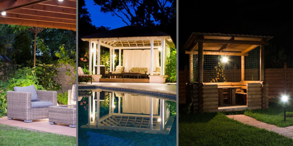 Altany z oświetleniem - aranżacje