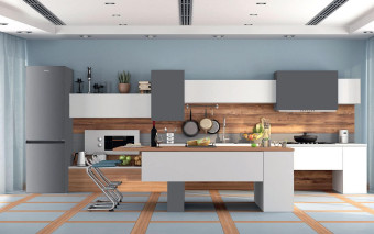 Modne fronty kuchenne: drewno, lakier, szkło, a może kamień?