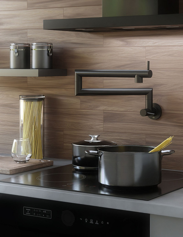 Pot filler Duero to praktyczne i designerskie rozwiązanie do każdej kuchni