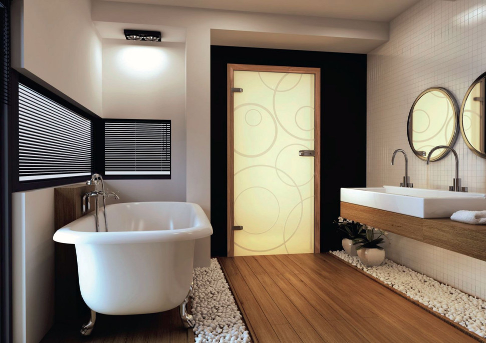 Drzwi szklane do łazienki