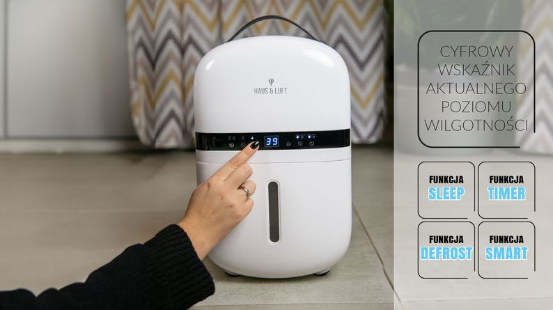 Wszystkie parametry wyświetlane są na elektronicznym panelu sterującym.