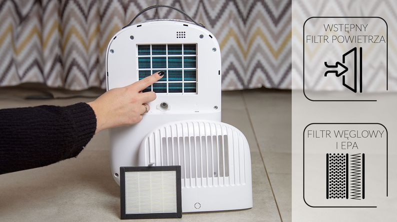 Osuszacz HL-OS-05 wyposażony jest w zaawansowane filtry.