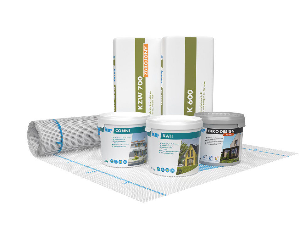 Na estetykę elewacji wpływają kolory  i faktura tynku