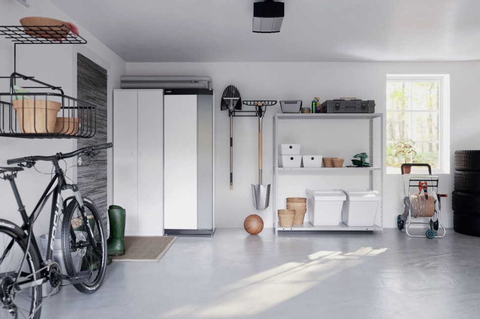 Pompa ciepła w pomieszczeniu gospodarczym