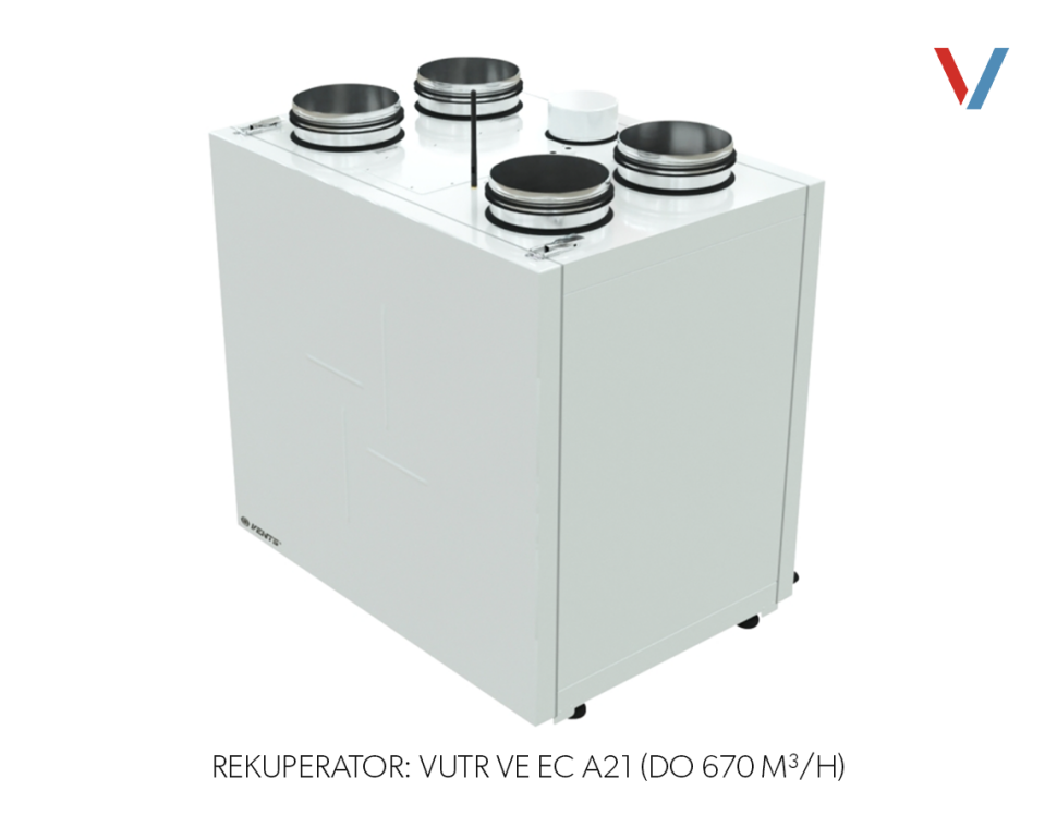 Rekuperator VUTR VE EC A21 (do 670 m³/h)