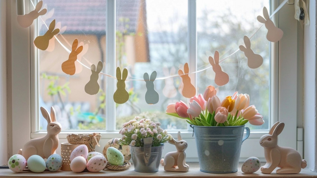 Wielkanoc tuż-tuż! Urocze ozdoby okien i drzwi - trendy 2024