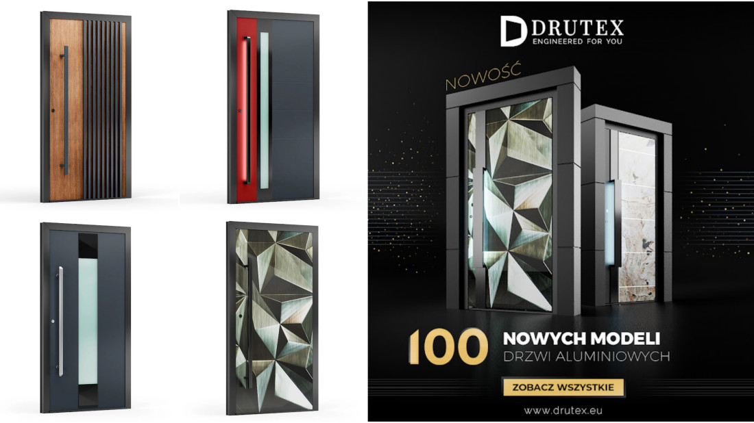 DRUTEX otwiera nowe drzwi - 100 modeli na każdą potrzebę!