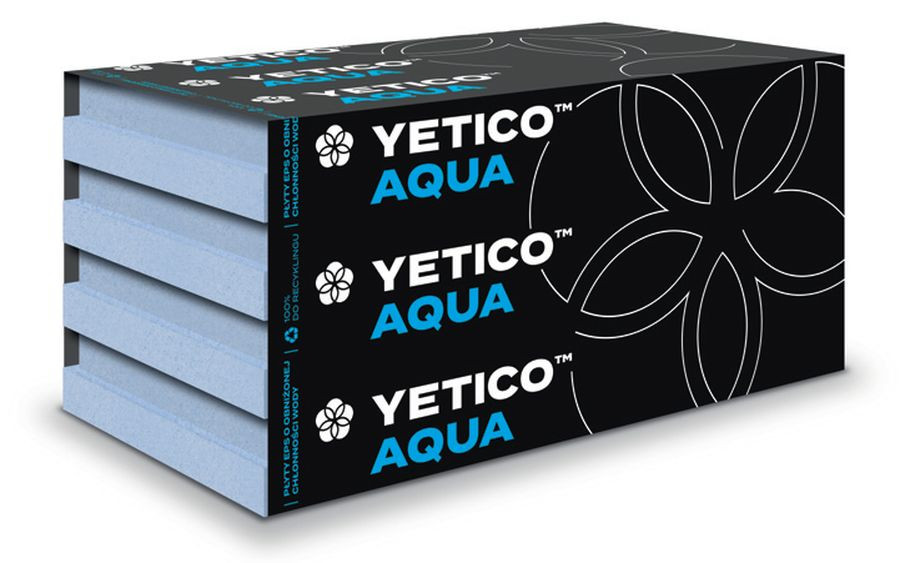 Do ocieplania fundamentów przeznaczony jest styropian odporny na zawilgocenie, przez producentów zabarwiany zwykle na niebiesko