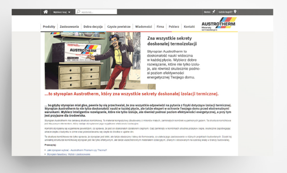 Austrotherm oferuje szeroką gamę materiałów termoizolacyjnych do różnych zastosowań.