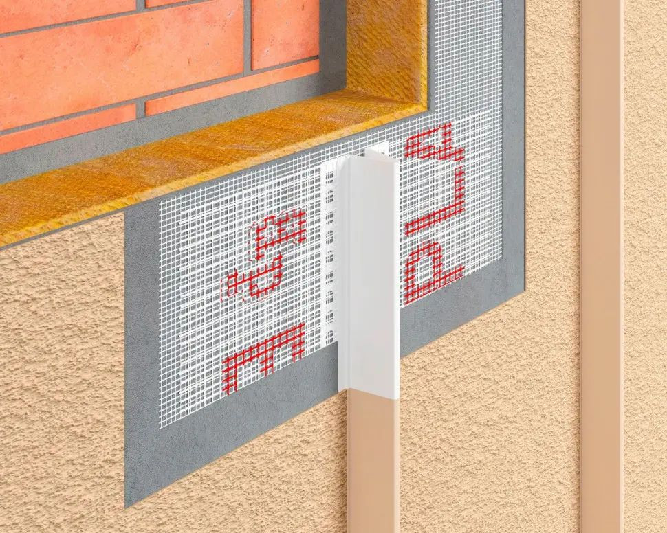 BP19 listwa ozdobna elewacyjna PVC typu rąbek