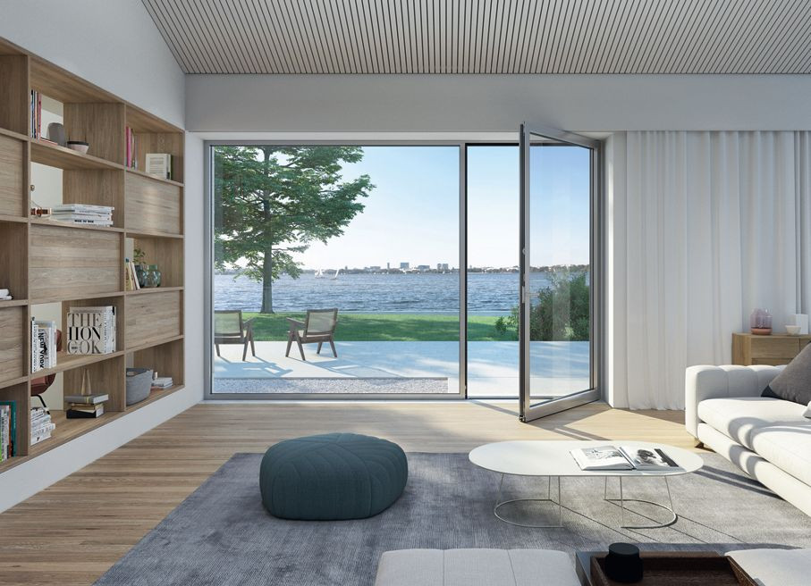 Duże drzwi tarasowe