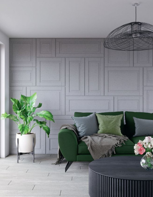 Płyty z betonu architektonicznego można nakładać na surowy mur