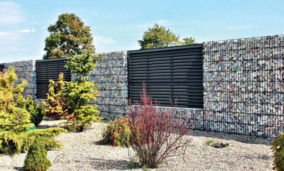 Ogrodzenie z gabionów