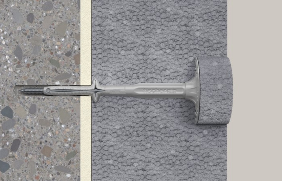 Mocowanie mechaniczne nowego wełny styropianu