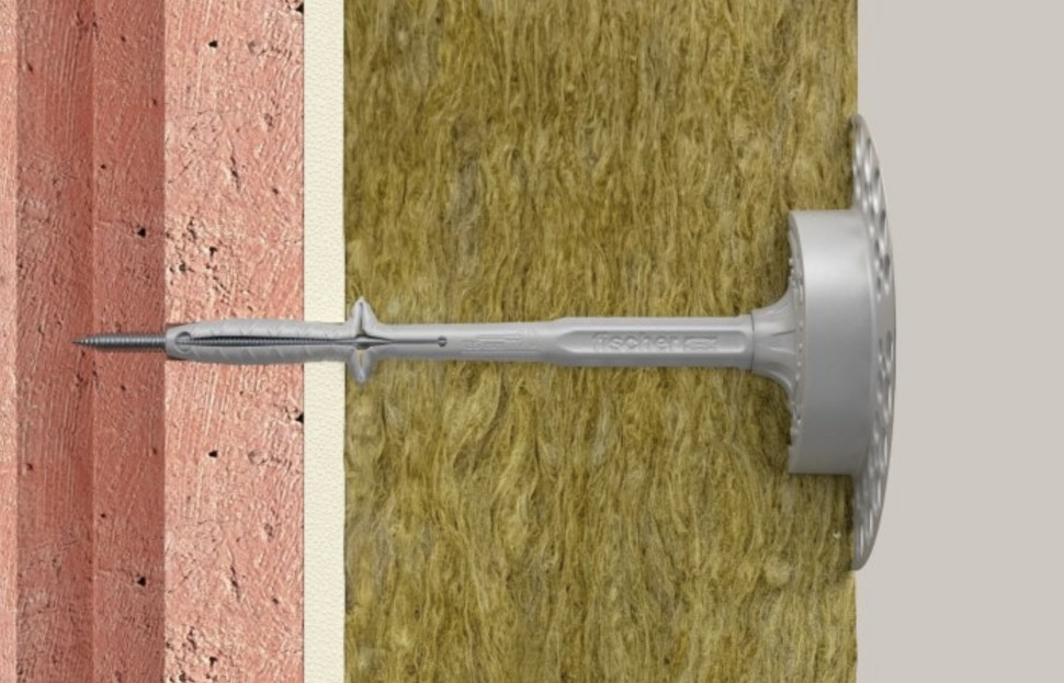 Mocowanie mechaniczne nowego wełny mineralnej