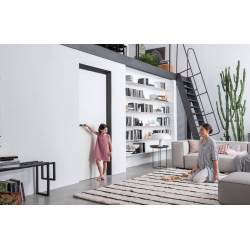 Drzwi rozwierane ECLISSE 40 - z ozdobną ościeżnicą aluminiową