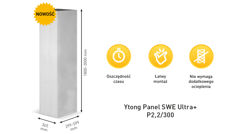 Ytong Panel SWE Ultra+ to nowość wśród produktów Ytong